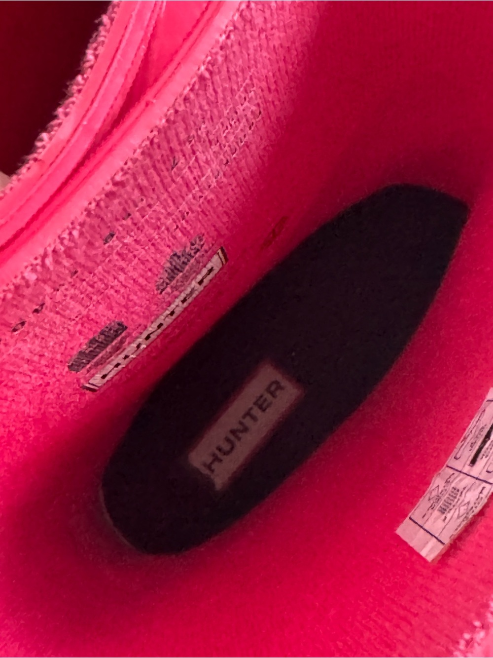 Hot Pink Gloss Short Hunter Rain Boots - Picture 8 of 9